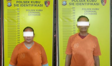 Terima Gadai Sepeda Motor Hasil Penggelapan, 1 Laki laki dan 1 Perempuan Ditangkap Polsek Kubu