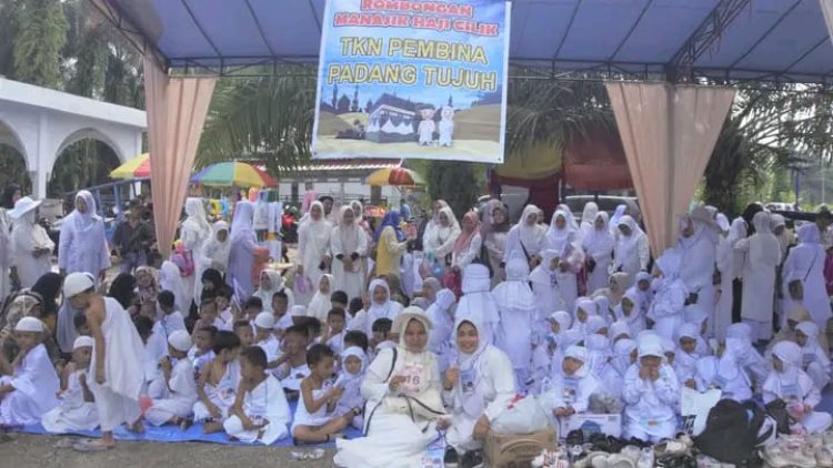 Bunda Paud Pasbar Hadiri Manasik Haji Cilik Siswa TK Se-Kecamatan Pasaman 