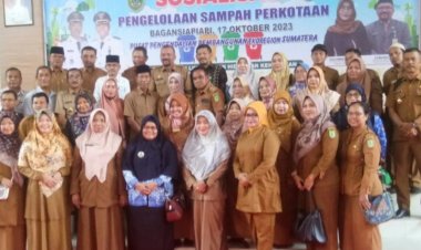 DLH Rohil Gelar Sosialisasi Sampah Perkotaan