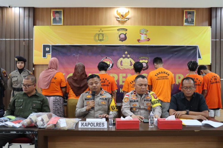 Polres Kubu Raya Tangkap Tiga Kurir Antar Provinsi, Dua Diantaranya Kakak Beradik, 1,5 Kg Sabu Disita 