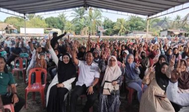 Kampanye Dialogis Paslon Bijak Kompak: "Emak-Emak Sintong Makmur Kompak Inginkan Perubahan"