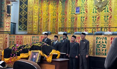 DPRD Pekanbaru Gelar Upacara Pelepasan Jenazah Heri Setiawan, Anggota DPRD Fraksi Demokrat