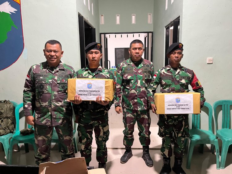 Kasdam Tanjungpura Pimpin Etape Ketiga Jelajah Perbatasan RI-Malaysia, Bagikan Sembako dan Kukuhkan Radar Anti Narkoba