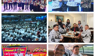 Pengurus PGRI Sumut Hadiri Puncak Peringatan HUT ke-79 PGRI dan Hari Guru Nasional 2024 