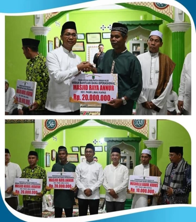 Safari Ramadhan di Panipahan: Wabup Jhony Charles Serahkan Bantuan untuk Rumah Ibadah dan Prioritaskan Infrastruktur