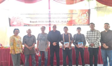 Robi Barus Gelar Sosper Perda Ketertiban di Medan Petisah