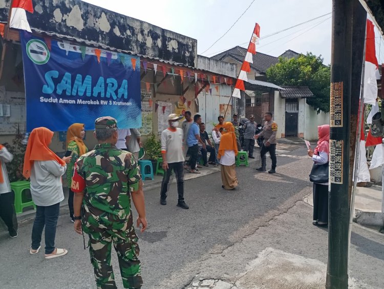 Babinsa Kratonan Dampingi Lomba PHBS di Serengan Surakarta