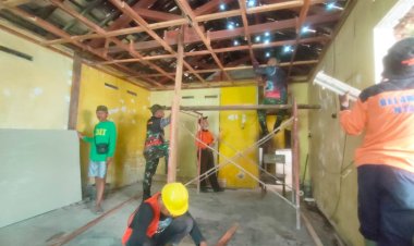 TMMD Kodim 0735/Surakarta Rehab RTLH, Fokus Pemasangan Plafon Layak Huni