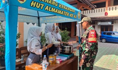 Babinsa Serda Tito Motivasi Siswa SMK N 3 Surakarta Berwirausaha
