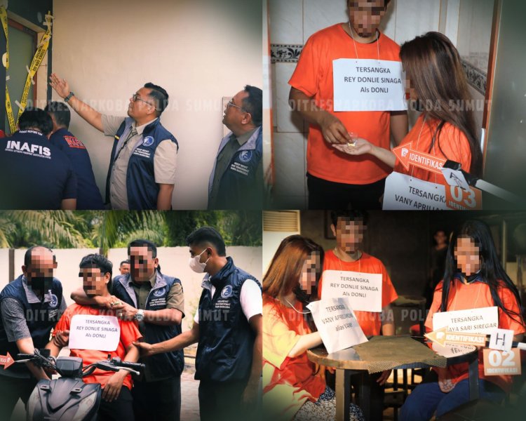 Penggerebekan THM Galaxy Tanjungbalai, Polisi Bongkar Jaringan Ekstasi