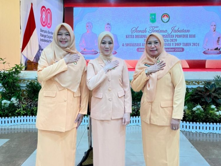 Ketua DWP Kampar Hadiri Sertijab DWP Riau, Tegaskan Sinergi dan Penguatan Peran Perempuan ASN