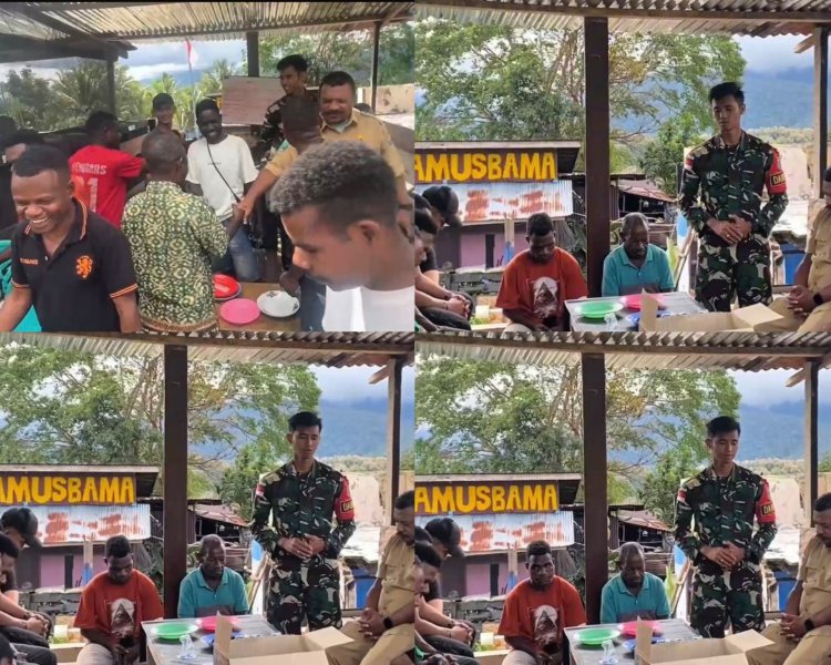 Satgas Yonif 763/SBA Serap Aspirasi Warga Bamusbama Lewat Musyawarah Mufakat