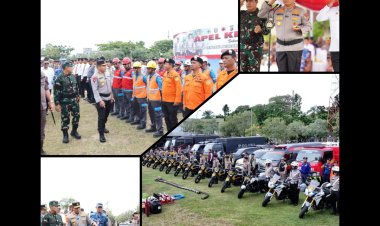 Polda Riau Gelar Apel Siaga Hadapi Bencana Hidrometeorologi