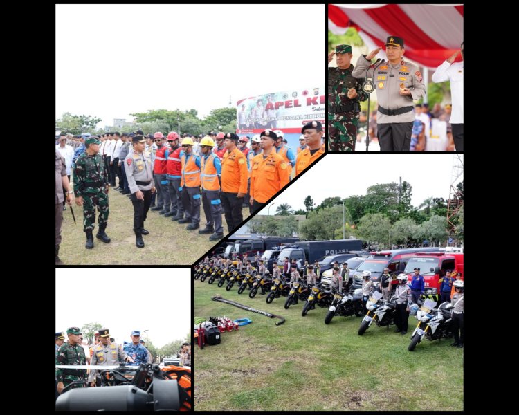 Polda Riau Gelar Apel Siaga Hadapi Bencana Hidrometeorologi