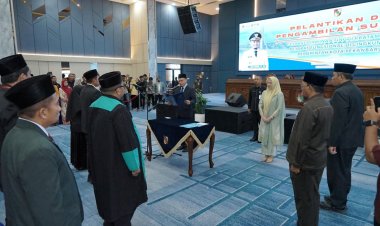 Reza Aulia dan Tengku Denny Resmi Jabat Kadis LHK dan Kepala Bapenda Pekanbaru