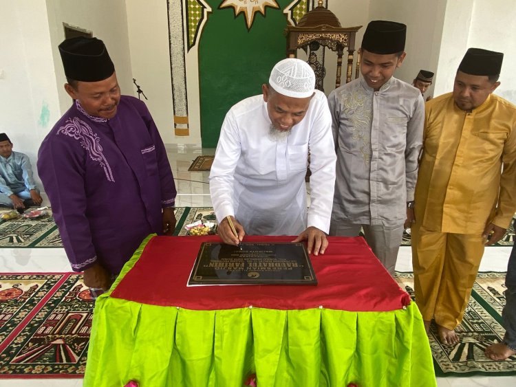 Peresmian Masjid Raudatul Farihin, Wali Kota Dumai Apresiasi Gotong Royong Warga