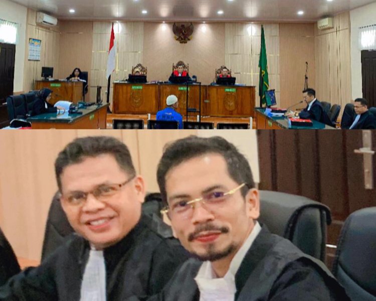 Sidang Korupsi KUR BNI Bangkinang di PN Pekanbaru, Penasihat Hukum Unsiska Bahrul Bacakan Duplik