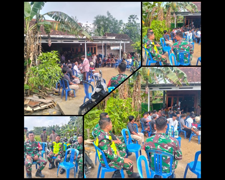 Babinsa Juwangi Takziah ke Warga, Perkuat Kemanunggalan TNI di Boyolali