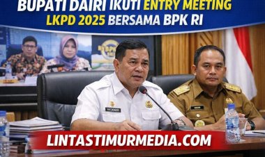 Bupati Dairi Ikuti Entry Meeting LKPD 2025 Bersama BPK RI