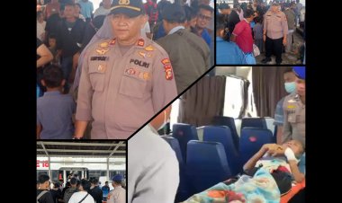 Evakuasi Cepat Penumpang Sakit, Polres Meranti Amankan Pelabuhan Tanjung Harapan