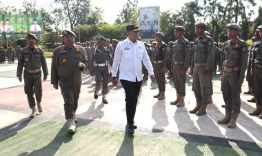 Apel Besar Satpol PP Inhu 2026: Sekda Tekankan Disiplin dan Kesiapsiagaan