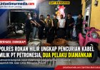 Polres Rohil Ungkap Pencurian Kabel PT Petronesia, Dua Pelaku Diamankan