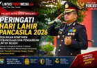 Upacara Hari Lahir Pancasila 2026 di Polres Kepulauan Meranti Berlangsung Khidmat, Teguhkan Nilai-Nilai Kebangsaan