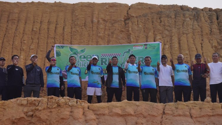Tanam Pohon dan Lari Pagi Bersama Forkopimda, Bupati Zukri Tegaskan Komitmen Pelalawan Hijau dan Berkelanjutan