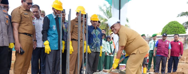 Pembangunan SMA Taruna Muhammadiyah Riau Dimulai di Kuansing